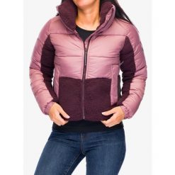 Kurtka ocieplana damska Columbia Leadbetter Point II Sherpa Hybrid. Czerwone kurtki damskie Columbia, bez wzorów, bez kaptura. Za 428.99 zł.