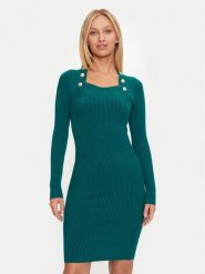 Marciano Guess Sukienka dzianinowa 4BGK01 5613Z Zielony Slim Fit. Zielone sukienki damskie Marciano Guess, z aplikacjami, z dzianiny, bez ramiączek. Za 379.99 zł.
