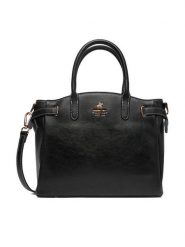 Beverly Hills Polo Club Torebka EO-BHPC-C-009-09 Czarny. Czarne kuferki damskie Beverly Hills Polo Club, bez wzorów, z materiału, bez dodatków. Za 218.99 zł.
