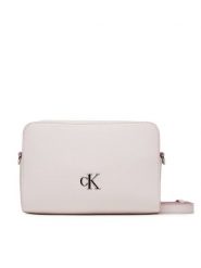 Calvin Klein Jeans Torebka Minimal Monogram Ew Camera Bag LV04K3162G Écru. Listonoszki damskie Calvin Klein Jeans, bez wzorów, z jeansu, bez dodatków. Za 349.99 zł.