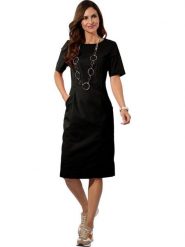 WITT WEIDEN Sukienka w kolorze czarnym rozmiar: 44. Czarne sukienki damskie WITT WEIDEN, bez wzorów, bez ramiączek. Za 82.99 zł.