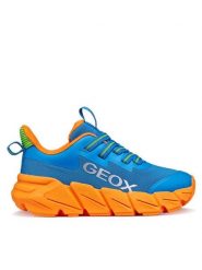Geox Sneakersy J Flexyper Fast Boy J46N1A 0149J C0573 S Niebieski. Niebieskie buty sportowe chłopięce Geox, z materiału, bez zapięcia. Za 249.99 zł.