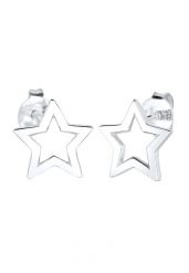 Elli Damskie Star Cut-Out Astro Look Basic Trend w srebra próby 925 Kolczyki 1 ct. Szare kolczyki damskie Elli, srebrne. Za 168.99 zł.