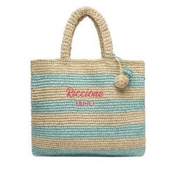 Torebka Liu Jo. Niebieskie shopper bag Liu Jo, bez wzorów, bez dodatków. Za 379.99 zł.