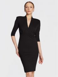 Liu Jo Sukienka koktajlowa CA3091 J1881 Czarny Slim Fit. Czarne sukienki damskie Liu Jo, bez wzorów, z wiskozy, wizytowe, bez ramiączek. Za 819.99 zł.