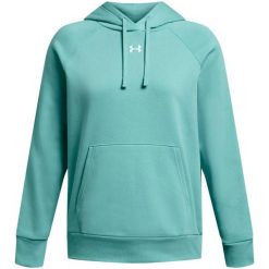 Bluza Z Kapturem Damska Polar Rival. Zielone bluzy damskie Under Armour, m, bez wzorów, z polaru, z kapturem. Za 376.99 zł.