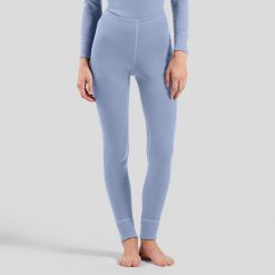 Spodnie Odlo BL BOTTOM long ACTIVE WARM. Szare spodnie sportowe damskie ODLO, s, bez wzorów, z materiału, z podwyższonym stanem, na fitness i siłownię. Za 249.99 zł.