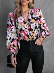 LA Angels Bluzka ze wzorem rozmiar: XL. Bluzki damskie LA Angels, xl, bez wzorów, bez kołnierzyka, bez ramiączek. Za 113.99 zł.