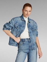G-Star Kurtka dżinsowa w kolorze niebieskim rozmiar: XL. Niebieskie kurtki damskie G-Star, xl, bez wzorów, z bawełny, bez kaptura. Za 254.74 zł.