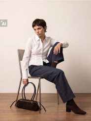 Bawełniana gładka koszula slim fit - biały. Białe koszule damskie Sinsay, l, bez wzorów, z bawełny, bez kołnierzyka, bez ramiączek. Za 39.99 zł.