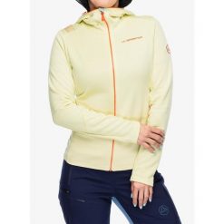 Bluza z kapturem damska La Sportiva Cosmic Hoody. Żółte bluzy damskie La Sportiva, na zimę, l, bez wzorów, z kapturem. Za 529.99 zł.