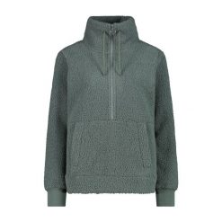 Kobieca bluza półzipowana CMP. Niebieskie bluzy damskie CMP, na zimę, l, bez wzorów, bez kaptura. Za 331.70 zł.