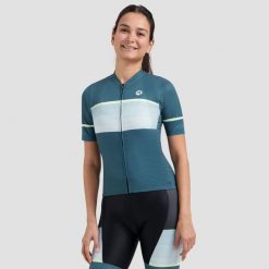 Koszulka rowerowa damska Rogelli Impress II. Niebieskie koszulki damskie Rogelli, s, bez wzorów, bez kołnierzyka, bez ramiączek. Za 340.00 zł.