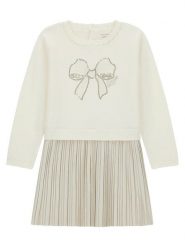Guess Sukienka codzienna K6YK09 Z0821 Kremowy Regular Fit. Białe sukienki dziewczęce Guess, z aplikacjami, z syntetyku. Za 294.99 zł.