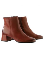Högl Skórzane botki "Lou" w kolorze brązowym rozmiar: 39. Brązowe botki damskie Högl, eleganckie, bez obcasa, bez zapięcia. Za 382.13 zł.