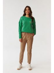 TATUUM Spodnie w kolorze beżowym rozmiar: 34. Brązowe spodnie materiałowe damskie TATUUM, bez wzorów, z materiału. Za 109.00 zł.