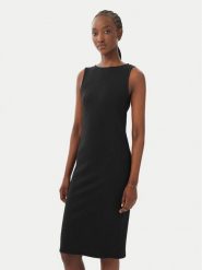 Vero Moda Sukienka letnia Ruby 10343004 Czarny Regular Fit. Czarne sukienki damskie Vero Moda, bez wzorów, z bawełny, bez ramiączek. Za 139.99 zł.