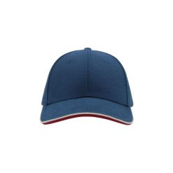 Czapka Pilot Piping Sandwich Premium Brush Cotton 6panelowa. Niebieskie czapki z daszkiem damskie ATLANTIS, bez wzorów, z bawełny. Za 63.99 zł.