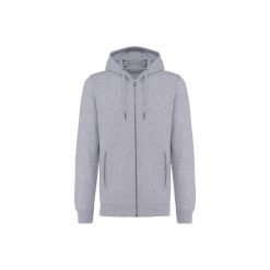 Ekologiczna rozpinana bluza z kapturem Kariban French Terry. Szare bluzy damskie KARIBAN, xl, bez wzorów, z bawełny, z kapturem. Za 222.00 zł.