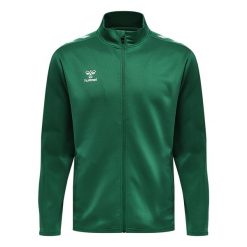 Kurtka z dresu Hummel Core Xk. Zielone kurtki sportowe damskie Hummel, bez wzorów, z dresówki, bez kaptura. Za 199.40 zł.