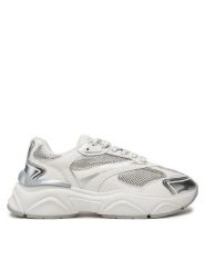KARL LAGERFELD Sneakersy Komet KL65624M Biały. Białe obuwie sportowe damskie KARL LAGERFELD, ze skóry, bez zapięcia. Za 579.99 zł.