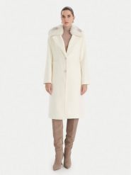 Guess Płaszcz wełniany W5BL19 W2642 Écru Regular Fit. Płaszcze damskie Guess, na zimę, m, z aplikacjami, z syntetyku, bez kaptura. Za 959.99 zł.