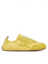 Elisabetta Franchi Sneakersy SA39G61E2 Zielony. Zielone obuwie sportowe damskie Elisabetta Franchi, ze skóry, bez zapięcia. Za 1,789.00 zł.
