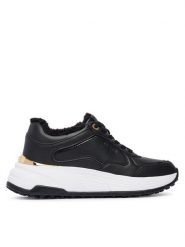 Guess Sneakersy FLFRRE ELE12 Czarny. Czarne obuwie sportowe damskie Guess, ze skóry, bez zapięcia. Za 389.99 zł.