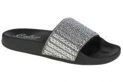 Klapki na basen damskie, Pop Ups-New Spark. Szare klapki damskie Skechers, bez wzorów, z materiału, bez obcasa, bez zapięcia. Za 189.99 zł.