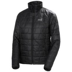 Damska kurtka puchowa Helly Hansen Lifaloft. Czarne kurtki damskie Helly Hansen, xl, bez wzorów, z materiału, bez kaptura. Za 805.50 zł.
