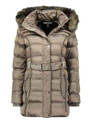 Maison Montaigne Parka "Aimeraumai" w kolorze szarobrązowym rozmiar: XL. Brązowe parki damskie Maison Montaigne, xl, z tkaniny, bez kaptura. Za 252.12 zł.