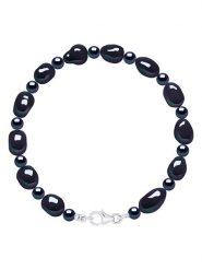 Pearline Bransoletka w kolorze tahiti z perłami rozmiar: onesize. Czarne bransoletki damskie Pearline, srebrne. Za 234.42 zł.