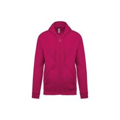 Bluza z kapturem i zamkiem błyskawicznym Kariban. Czerwone bluzy damskie KARIBAN, uniwersalny, bez wzorów, z bawełny, z kapturem. Za 195.50 zł.