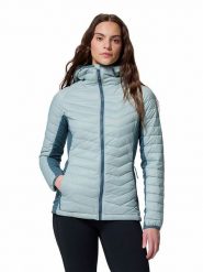 Columbia Kurtka pikowana "Powder Pass II" w kolorze błękitnym rozmiar: S. Niebieskie kurtki damskie Columbia, s, bez wzorów, bez kaptura. Za 259.95 zł.