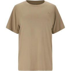 Koszulka damska Whistler Tuloni. Brązowe bluzki damskie WHISTLER, bez wzorów, bez kołnierzyka, bez ramiączek. Za 161.00 zł.