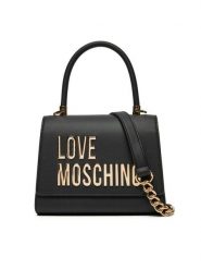 LOVE MOSCHINO Torebka JC4024PP1MKD0000 Czarny. Czarne torebki klasyczne damskie Love Moschino, ze skóry, bez dodatków. Za 559.99 zł.