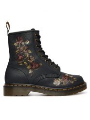 Dr. Martens Trapery 1460 Decayed Roses DM32070001 Czarny. Czarne trapery damskie Dr Martens, ze skóry, bez zapięcia. Za 989.99 zł.