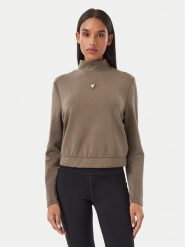 Guess Bluza V4YQ05 KCAY2 Zielony ciemny Regular Fit. Zielone bluzy damskie Guess, xs, z aplikacjami, z syntetyku, bez kaptura. Za 324.99 zł.