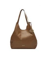 Gino Rossi Torebka CEO-ERIQA-LDA01 Brązowy. Brązowe shopper bag Gino Rossi, bez wzorów, z materiału, bez dodatków. Za 259.99 zł.
