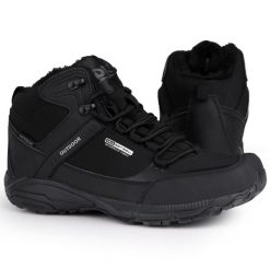 Buty damskie zimowe wysokie ocieplane DK PRREDATOR. Czarne obuwie sportowe casual damskie DK. Za 199.00 zł.