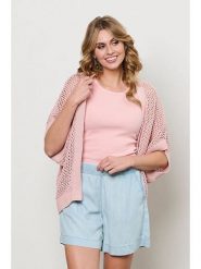 &Co Woman Kardigan "Beki" w kolorze jasnoróżowym rozmiar: M. Różowe kardigany damskie &Co Woman, m, bez wzorów, ze splotem. Za 117.45 zł.