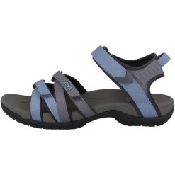 Buty do chodzenia damskie Teva Tirra. Niebieskie obuwie trekkingowe damskie Teva, z materiału, bez zapięcia. Za 525.00 zł.