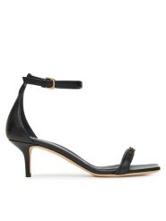 Elisabetta Franchi Sandały SA59L51E2 110 Czarny. Czarne sandały damskie Elisabetta Franchi, bez wzorów, ze skóry, bez obcasa, na szpilce, bez zapięcia. Za 1,599.00 zł.