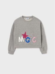 Mayoral Bluza 7.405 Szary Regular Fit. Szare bluzy dziewczęce Mayoral, bez wzorów, z syntetyku, bez ramiączek, bez kaptura. Za 139.99 zł.