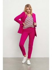&Co Woman Spodnie "Berry" w kolorze różowym rozmiar: XL. Różowe spodnie materiałowe damskie &Co Woman, bez wzorów, z materiału. Za 164.95 zł.