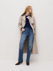 Jeansy straight - granatowy. Niebieskie jeansy damskie Reserved. Za 129.99 zł.