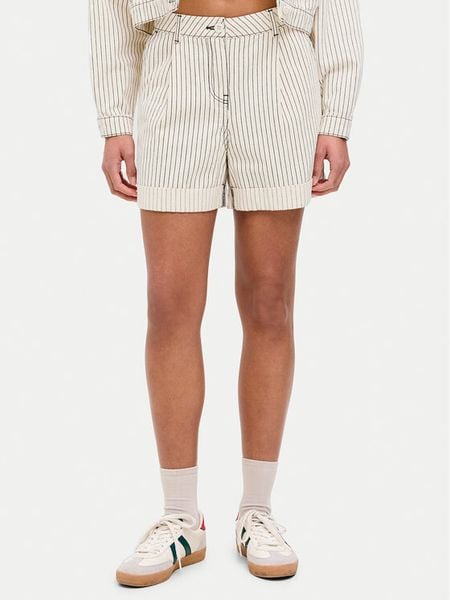 JJXX Szorty materiałowe Maddy 12253014 Écru Loose Fit. Szorty damskie JJXX, bez wzorów, z bawełny. Za 159.99 zł.