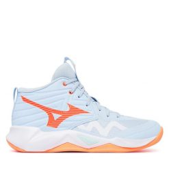 Buty halowe Mizuno. Niebieskie obuwie sportowe casual damskie Mizuno, mizuno wave. Za 489.99 zł.