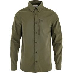 Koszula turystyczna Fjallraven Abisko Hike Shirt LS. Zielone koszule damskie FJÄLRÄVEN KANKEEN, l, bez wzorów, z materiału, bez kołnierzyka, bez ramiączek. Za 395.99 zł.