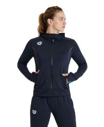 Bluza damska z kapturem Arena Spacer. Czarne bluzy damskie Arena, xs, bez wzorów, z poliesteru, z kapturem. Za 378.50 zł.